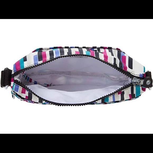 🆕Kipling Sebastian Crossbody, Urban Stripe🟪🟦 - Picture 4 of 14